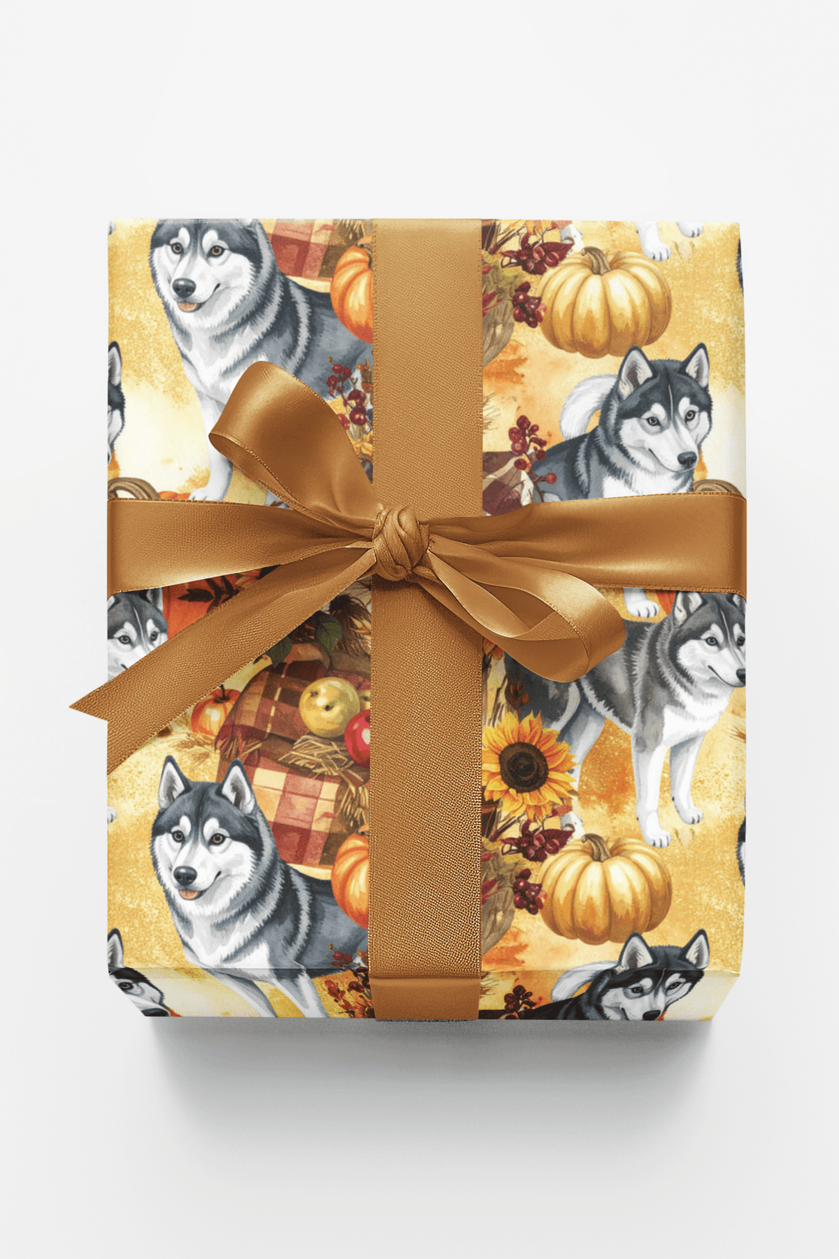 Harvest Husky (alaskan Husky) Wrapping Paper