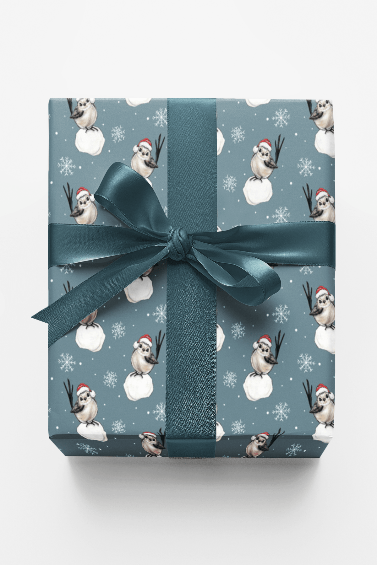 Santasnowbird Wrapping Paper | Michelle Gilsey | Artist Corner