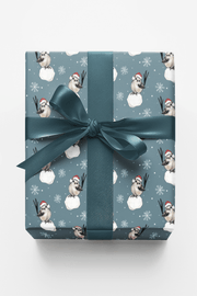 Santasnowbird Wrapping Paper | Michelle Gilsey | Artist Corner