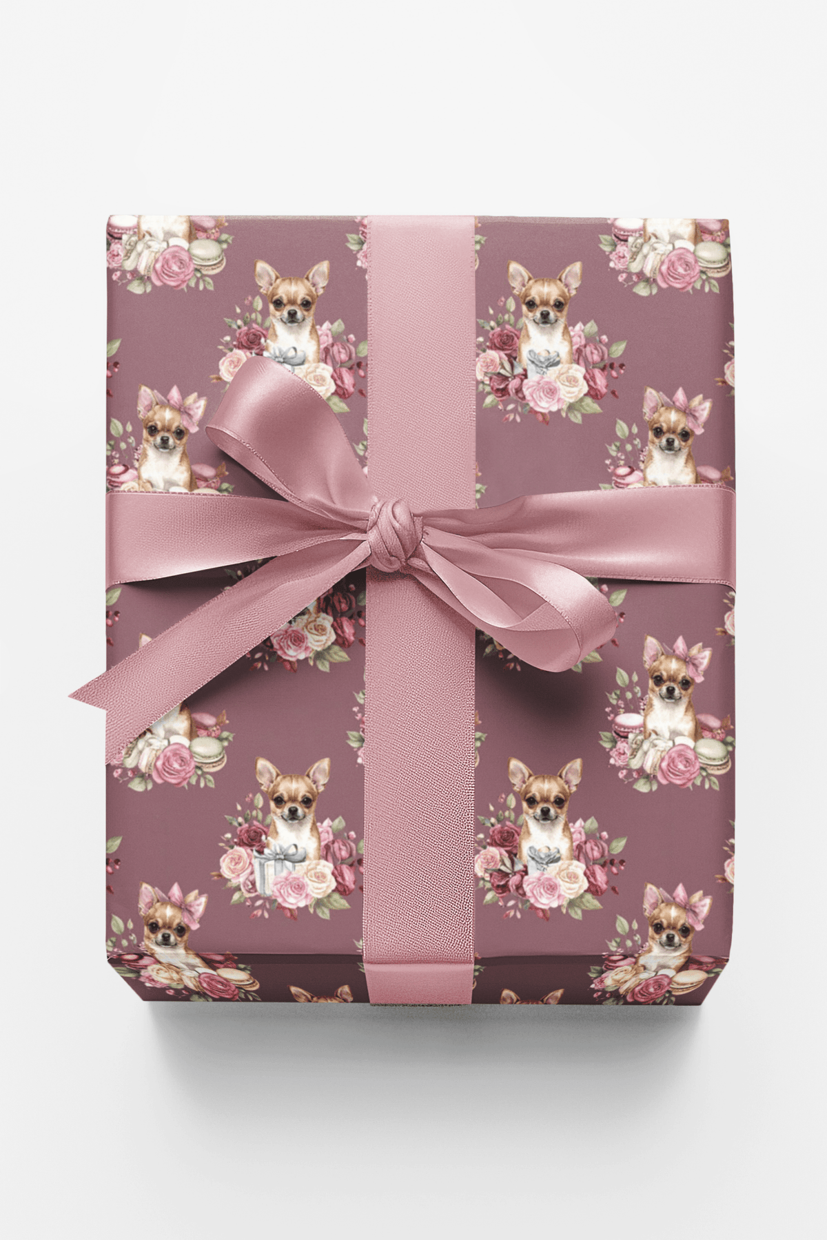 Parisian Chihuahua Birthday Wrapping Paper