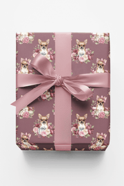 Parisian Chihuahua Birthday Wrapping Paper