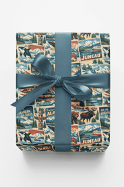 Alaska Postcard Memories Wrapping Paper