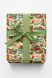 Hawaii Postcard Memories Wrapping Paper