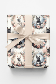 Floral Wreath Collection (cane Corso) Wrapping Paper