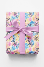 Whippet Watercolor Wash Wrapping Paper