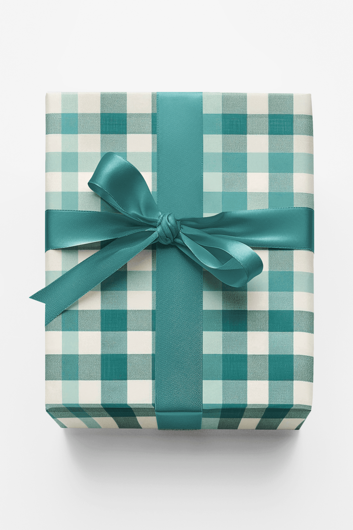 Gingham Gala Emerald Wrapping Paper