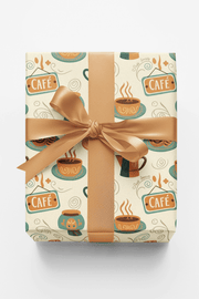 Coffee House Whimsy Wrapping Paper