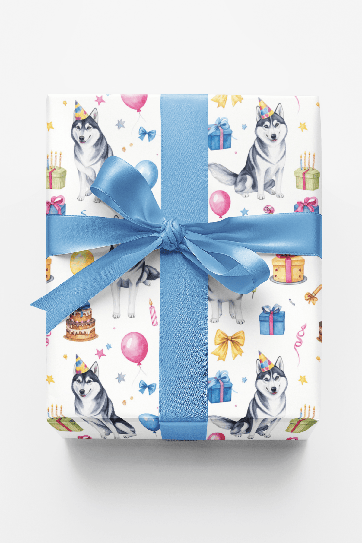 Joyful Alaskan Huskies (alaskan Husky) Wrapping Paper