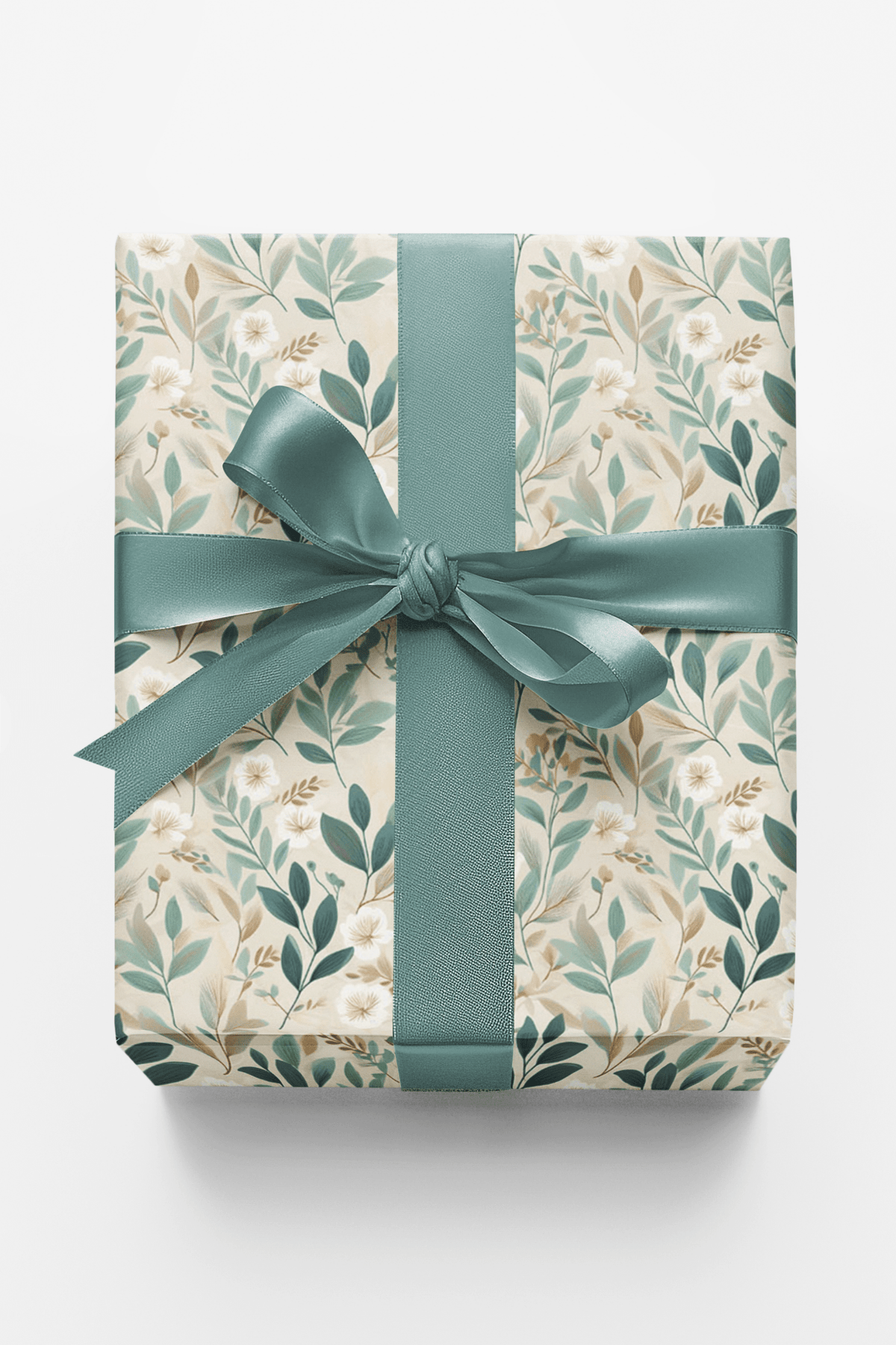 Soft Sage Blooms Wrapping Paper