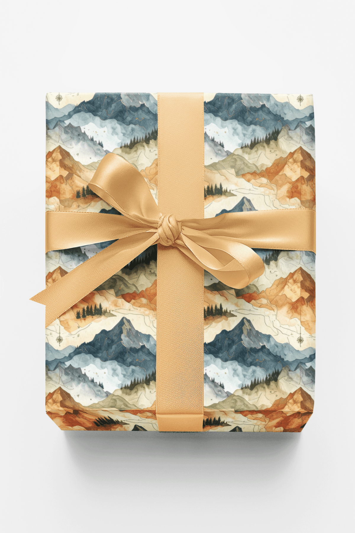 Topographic Summit Wrapping Paper