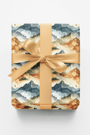 Topographic Summit Wrapping Paper