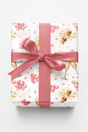 Pink Champagne Pop Wrapping Paper