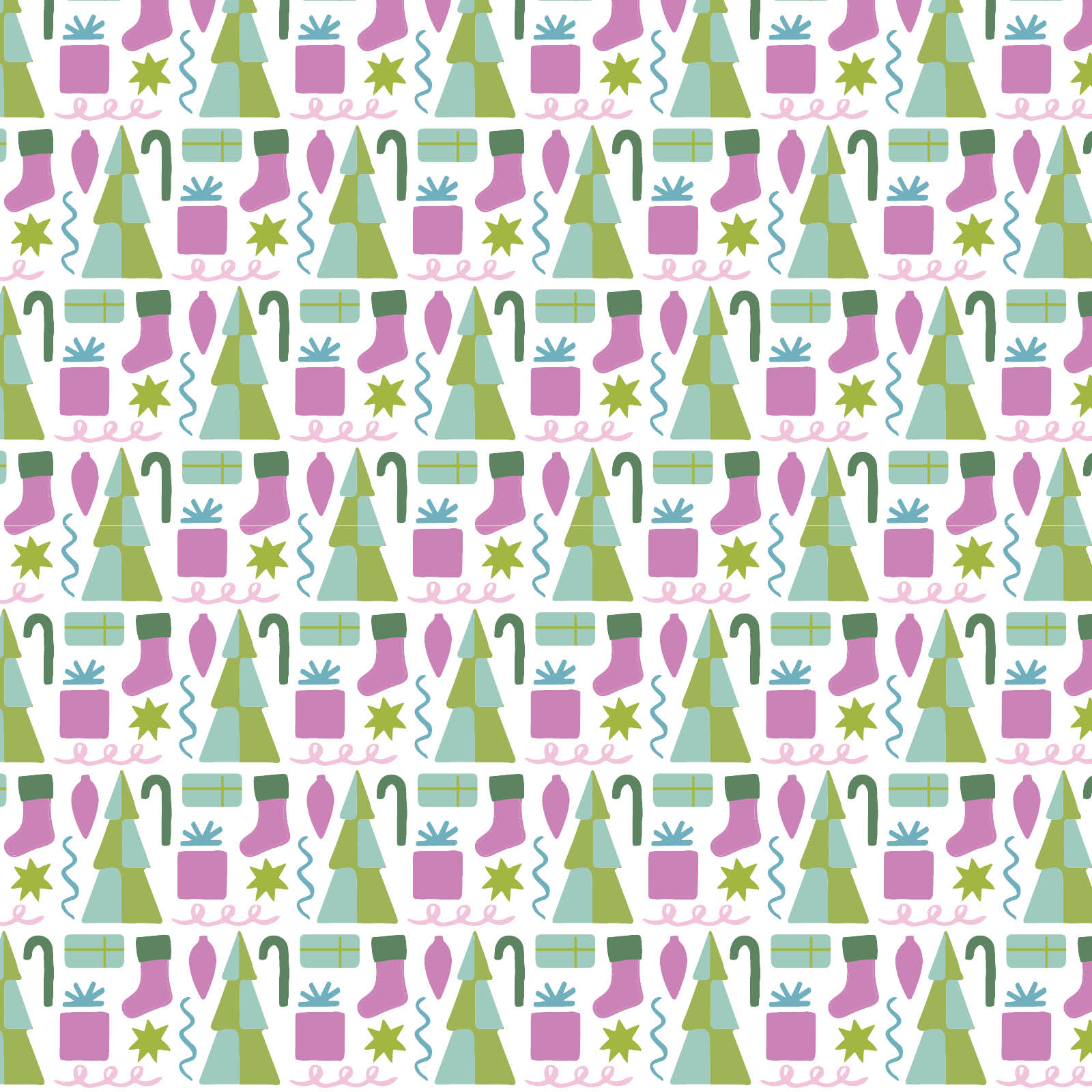 Olive Set Girls' Legging Set Mod Holiday Pink