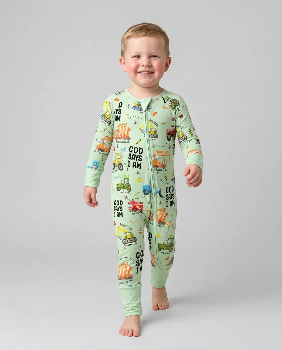 God Says I Am Boy Bamboo Convertible Zippy