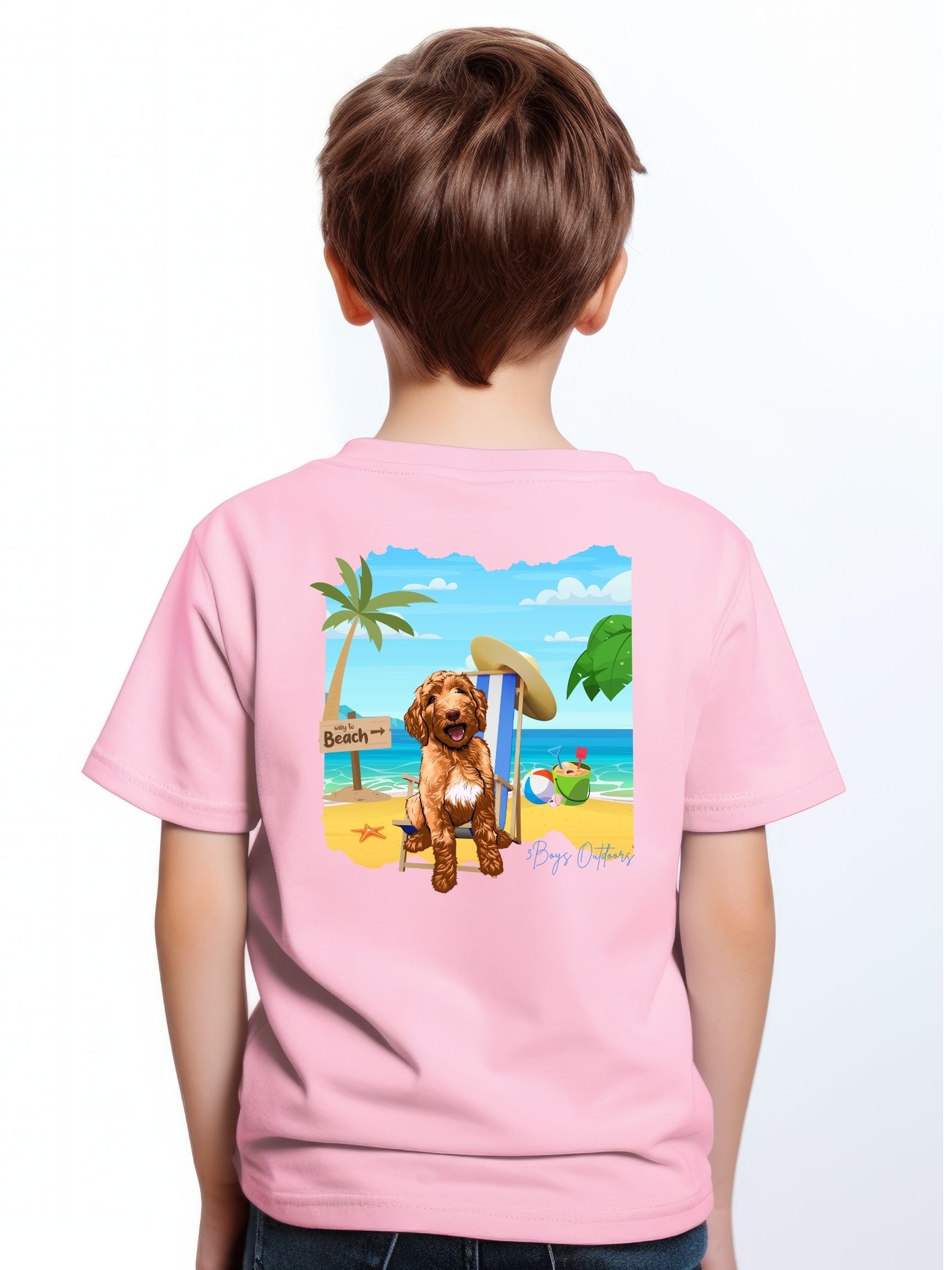 3boys Outdoors Beach Doodle