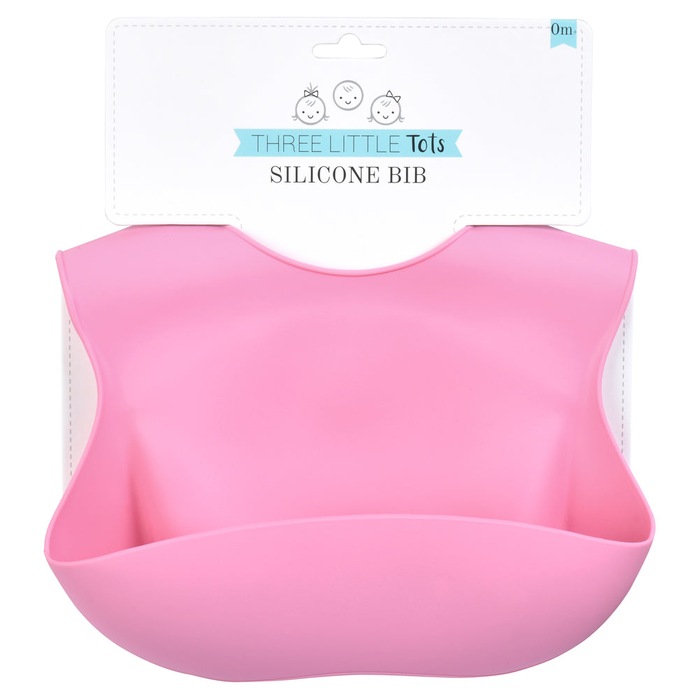 Rose Silicone Bib With Crumb Catcher