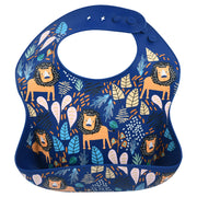 Lion Silicone Bib With Crumb Catcher