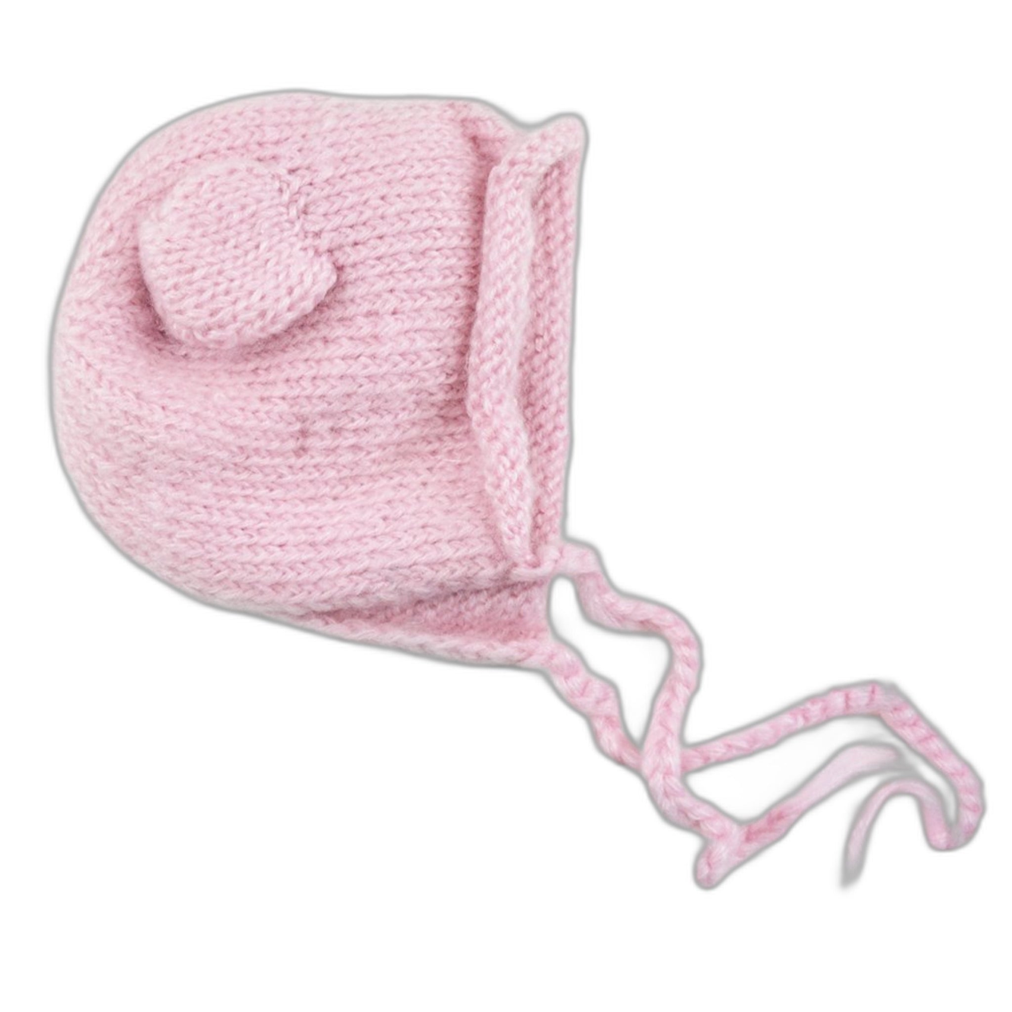 Harper Bear Mohair Knit Bonnet