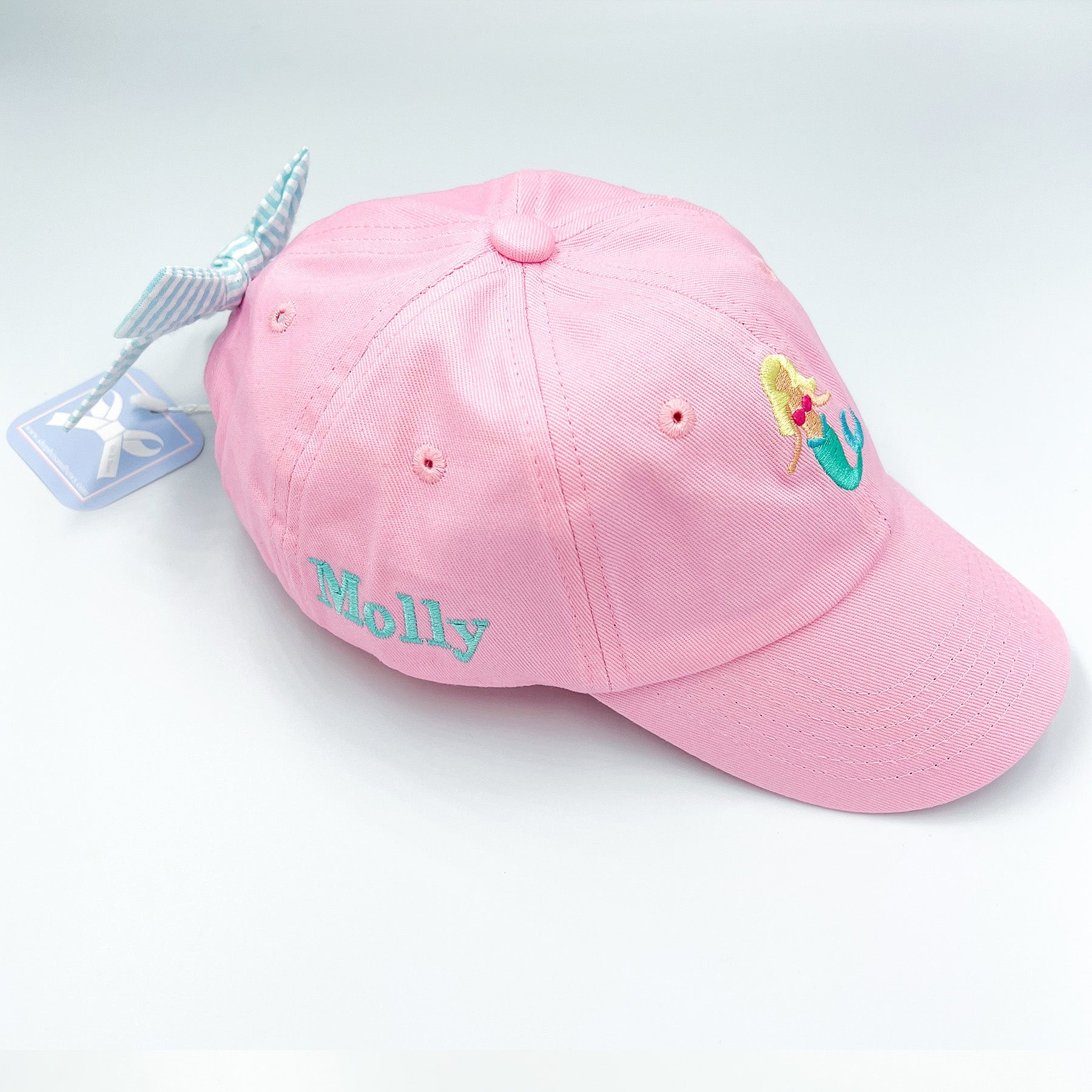 Mermaid Bow Baseball Hat (girls)