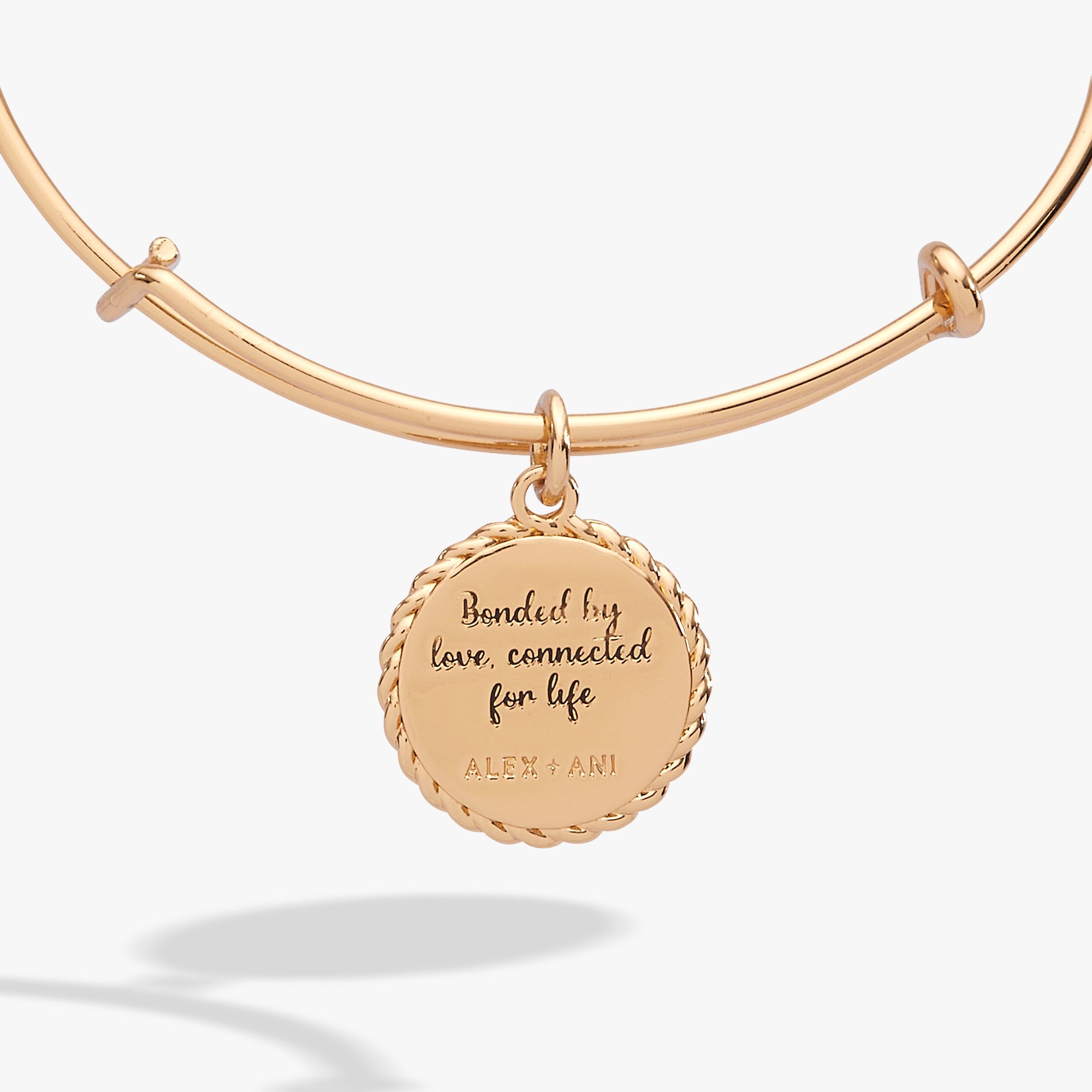 Mom 'bonded By Love, Connected For Life' Charm Bangle