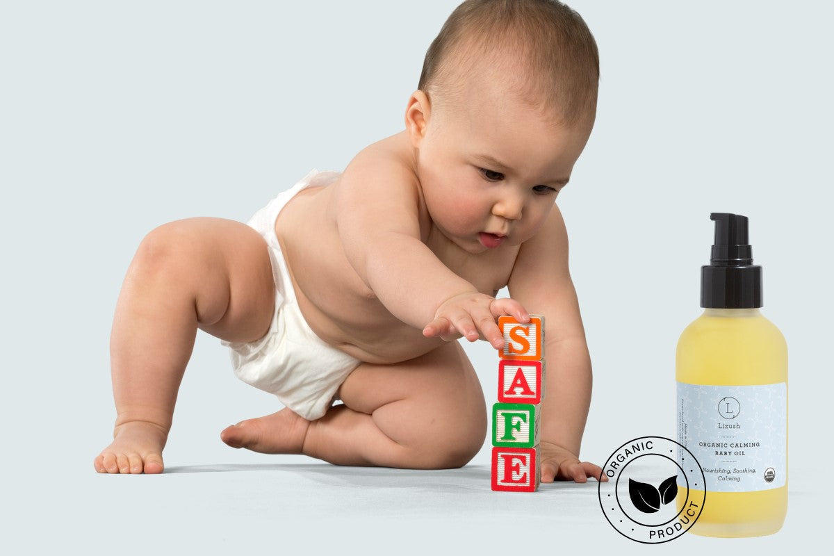 Organic Calming Baby Oil Nourishing, Soothing, Calming