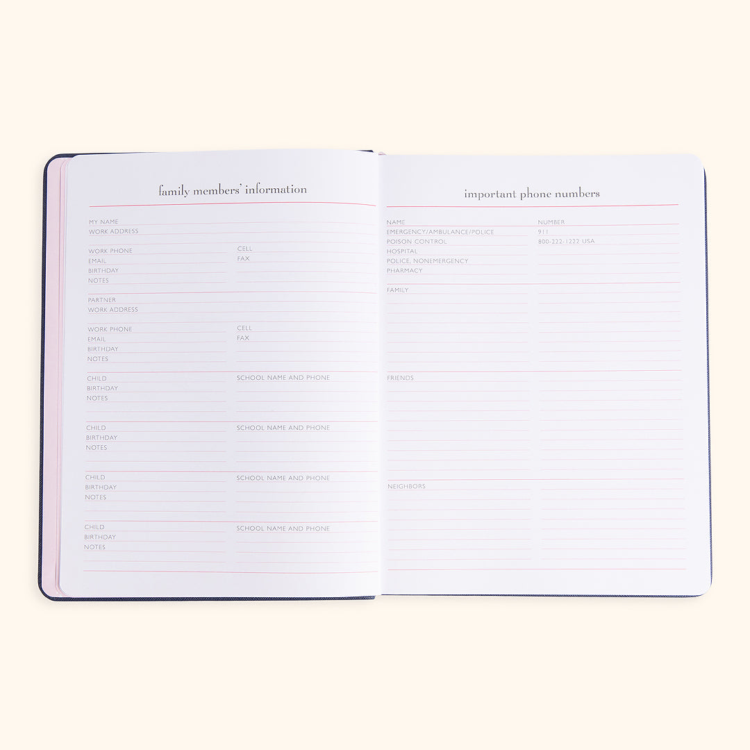 Mom Agenda Desktop 12-month Planner 2026