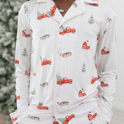 Little Red Truck Youth Unisex Button Down Set