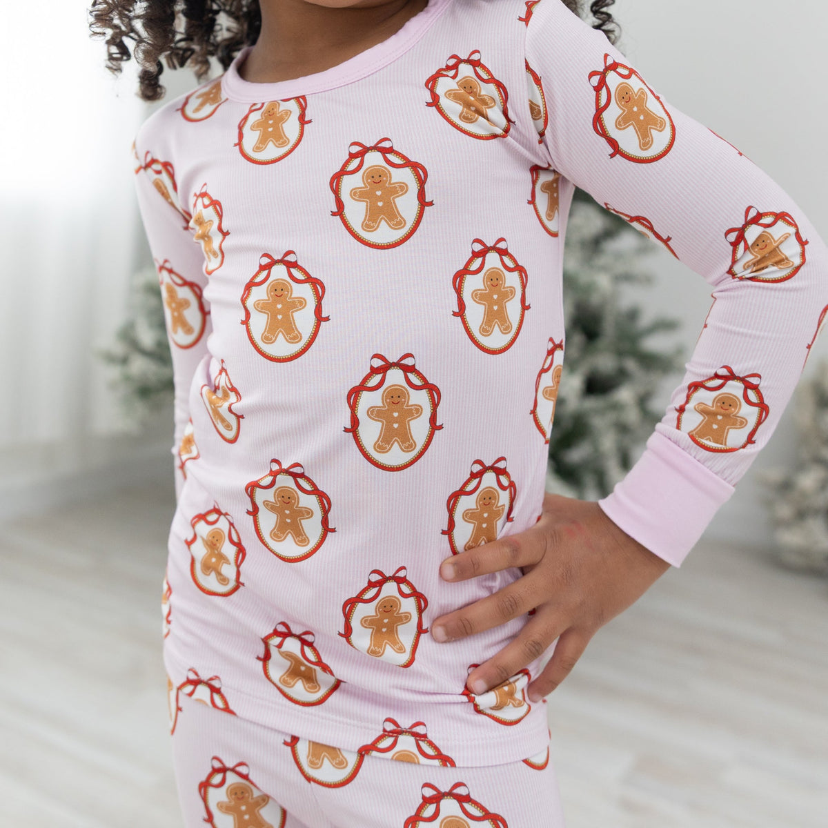 Pink Gingerbread Toddler Pjs