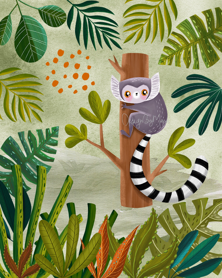 Nursery Safari Prints - Luster Paper Nursery Wall Art Prints