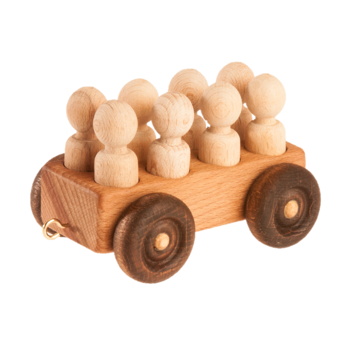 Handmade Wooden Toy Train Play Set, 23" Long