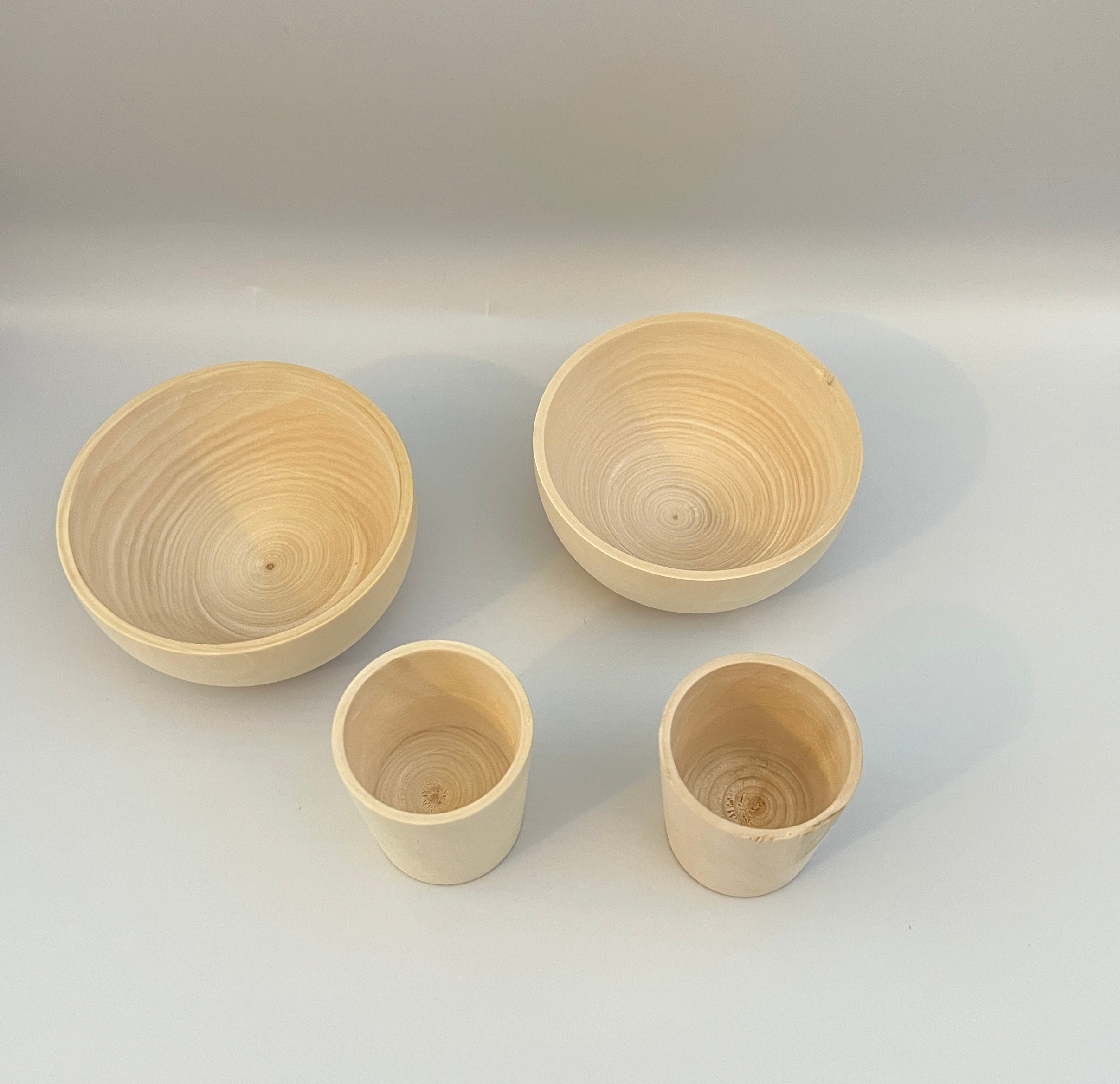 Unfinished Wooden Pots And Pans Playset