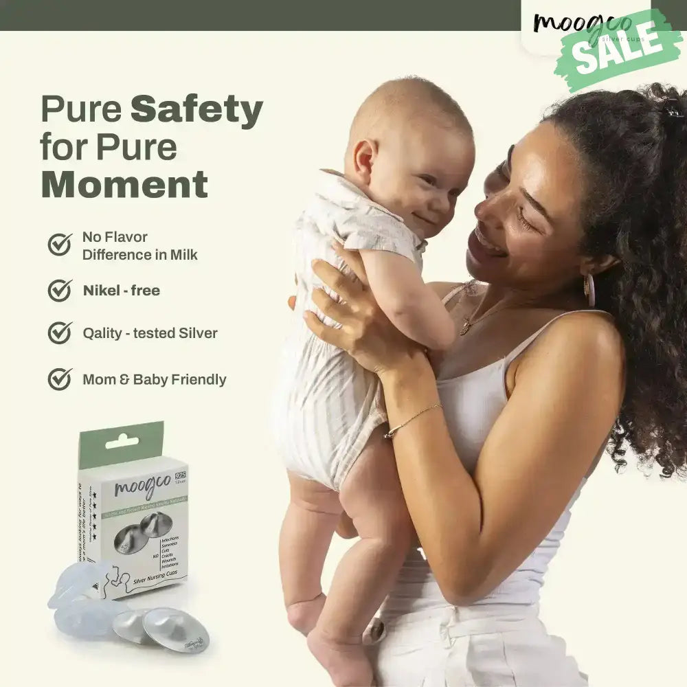 Moogco Silver Nursing Cups 999k Silver