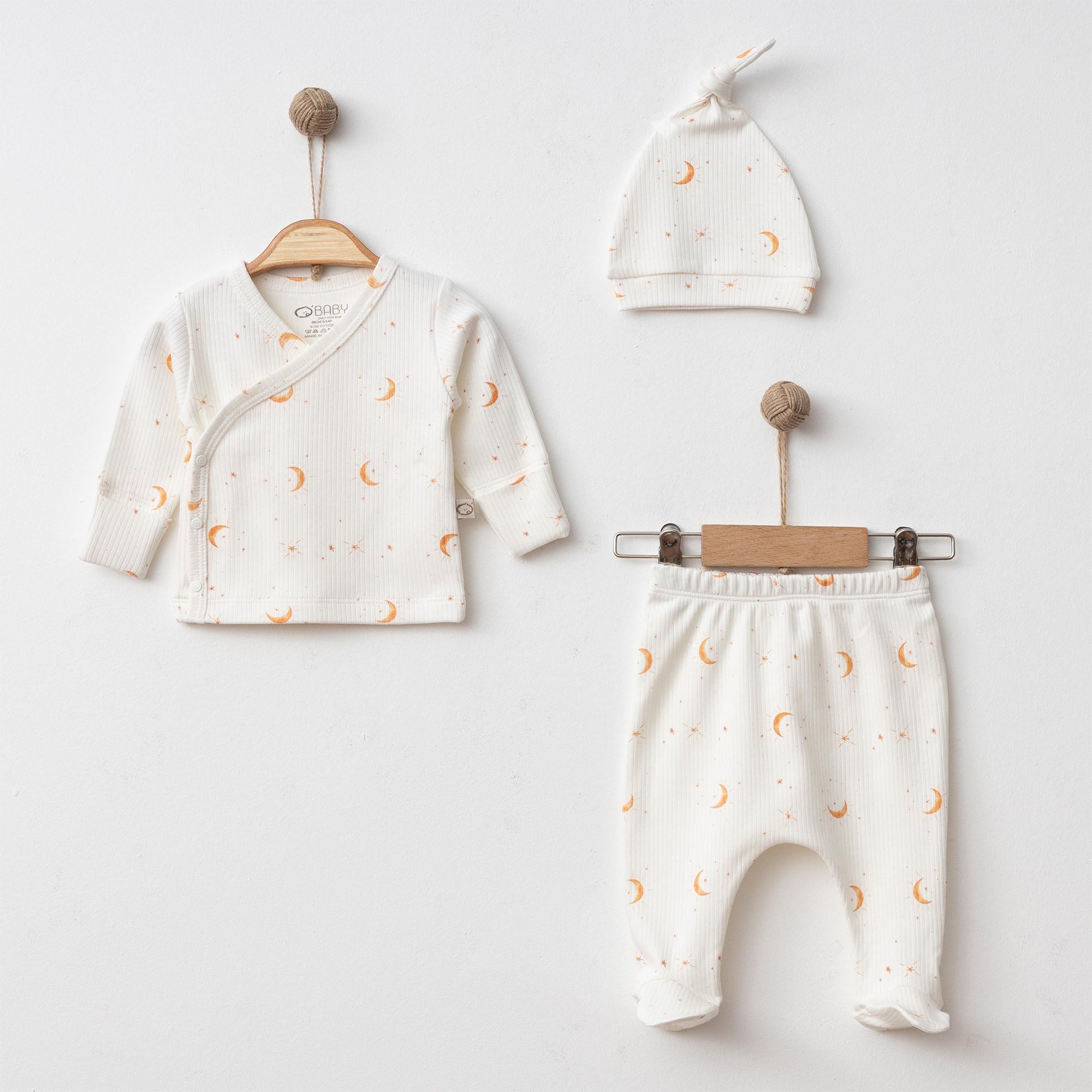 Moon Baby Clothes Set - 3 Pcs