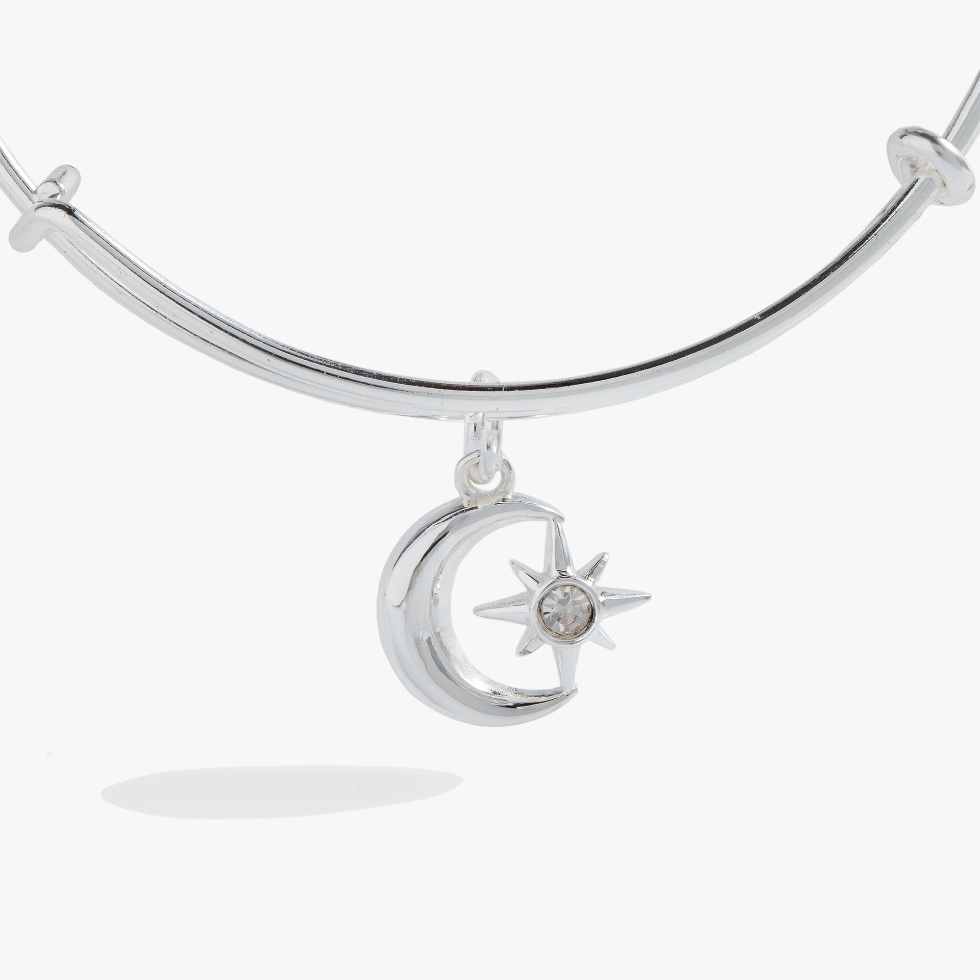 Star And Moon Charm Bangle