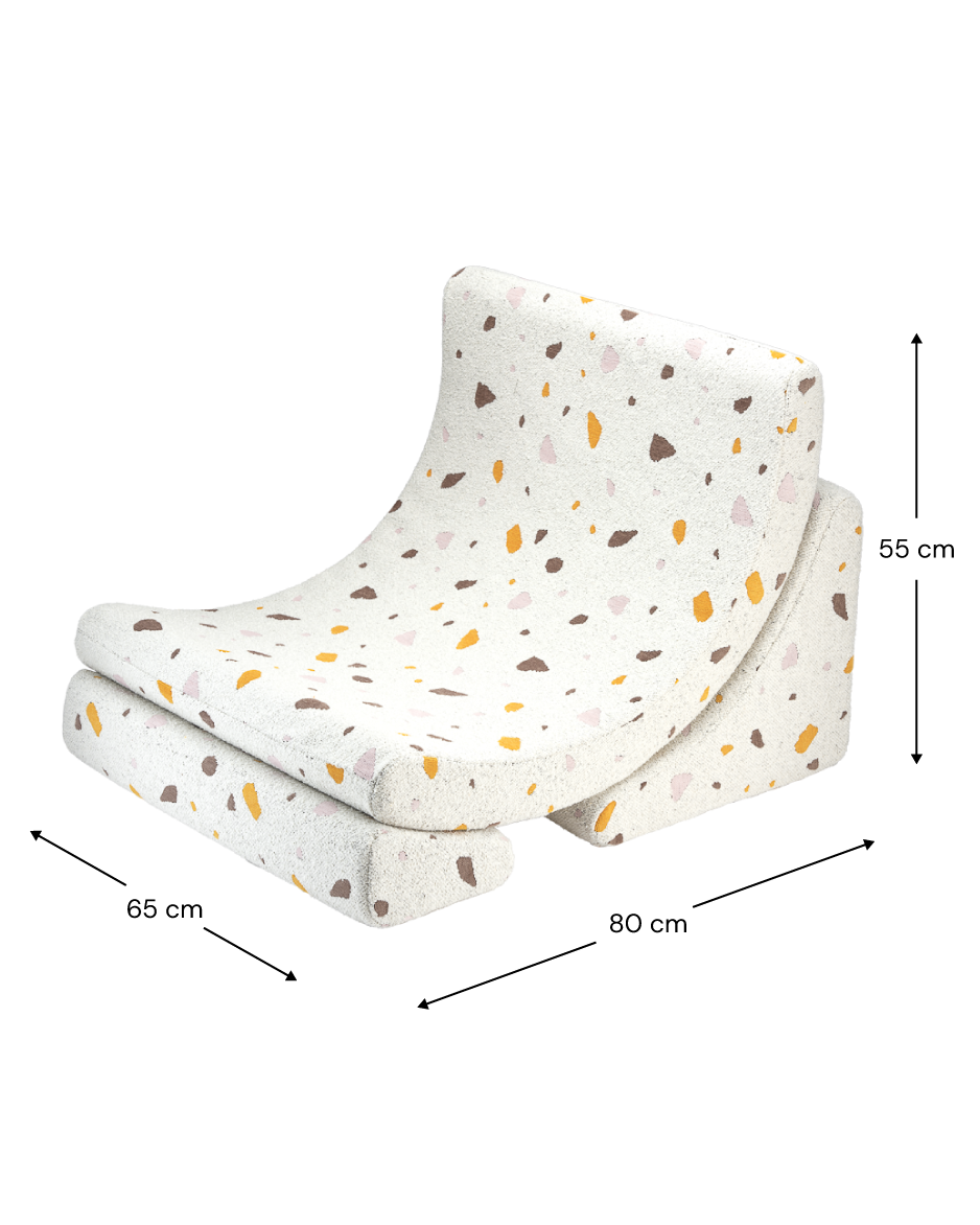 Terrazzo Marble Moon Chair