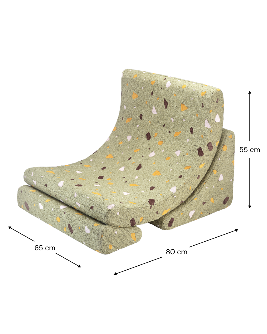 Terrazzo Moss Moon Chair