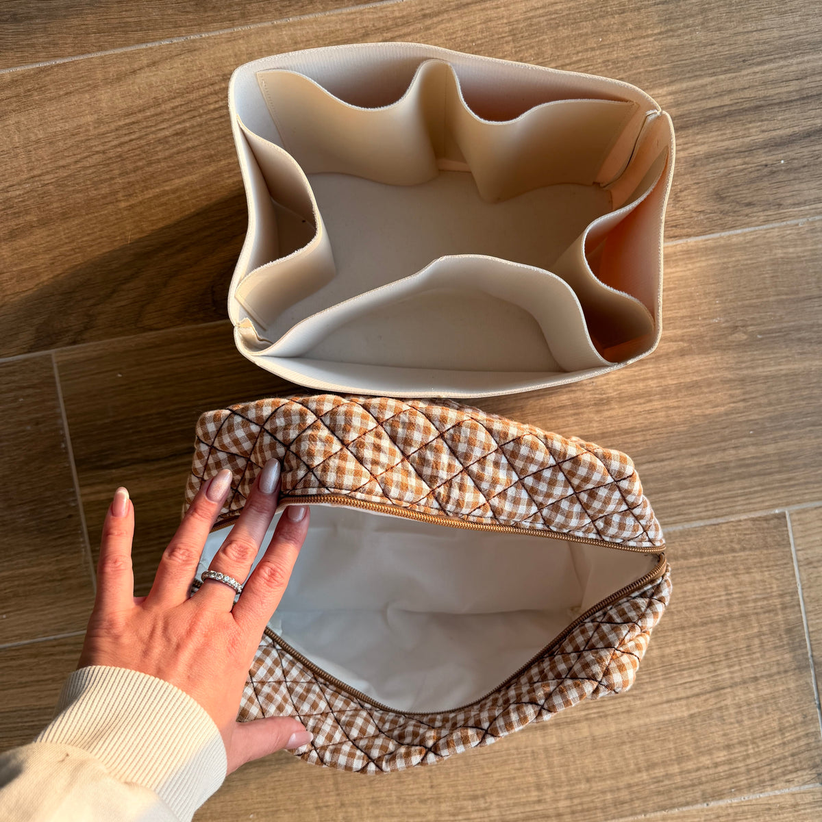 Coffee Large Makeup Bag