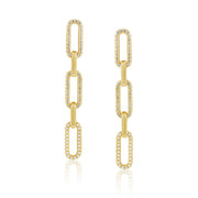 Morgan Cz Link Earring