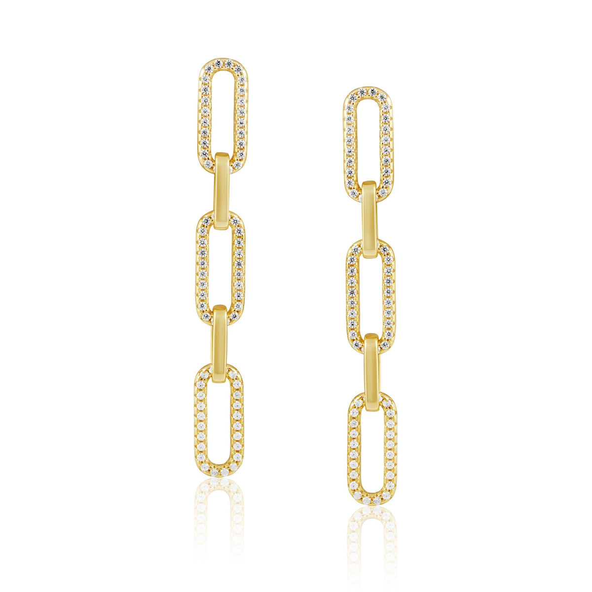 Morgan Cz Link Earring