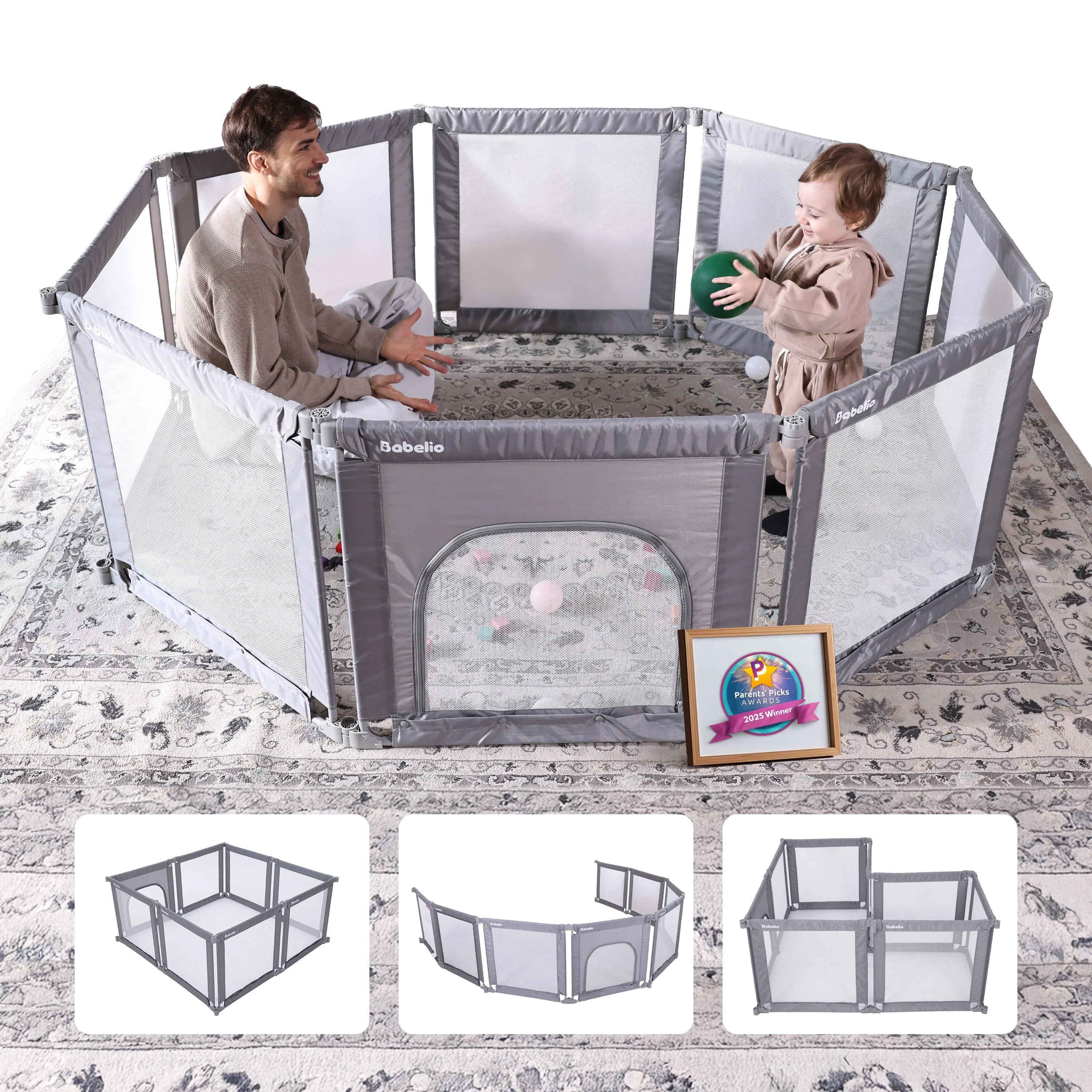 Morphguard | Foldable & Shapeable Baby Toddler Safety Fence Playpen