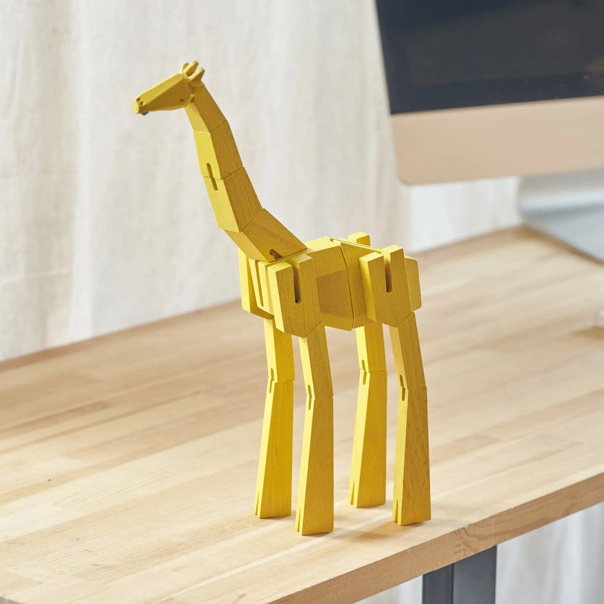 Morphits® Modern Wooden Giraffe Decor – Interactive Puzzle & Art Piece
