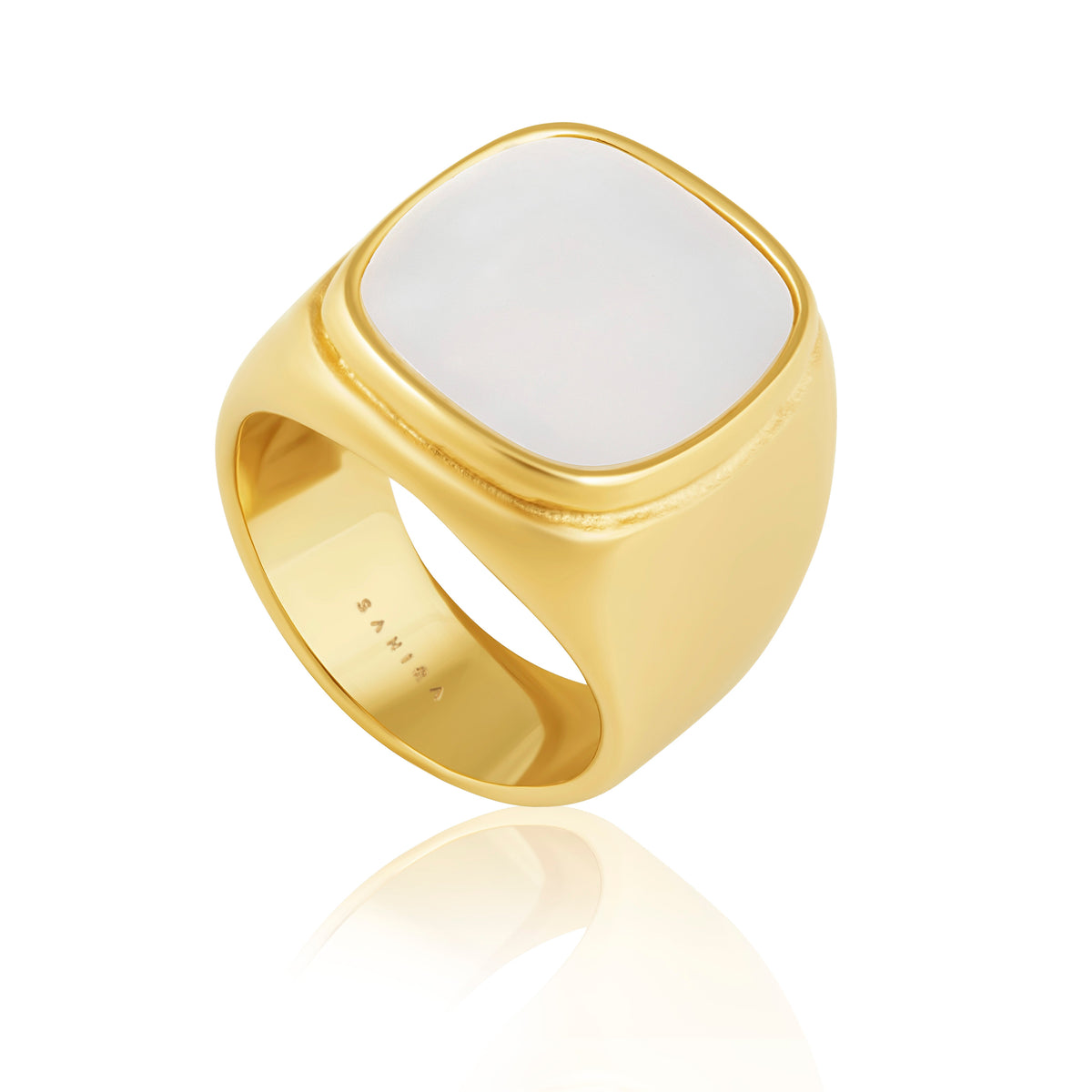 Mother Of Pearl Ring - Large