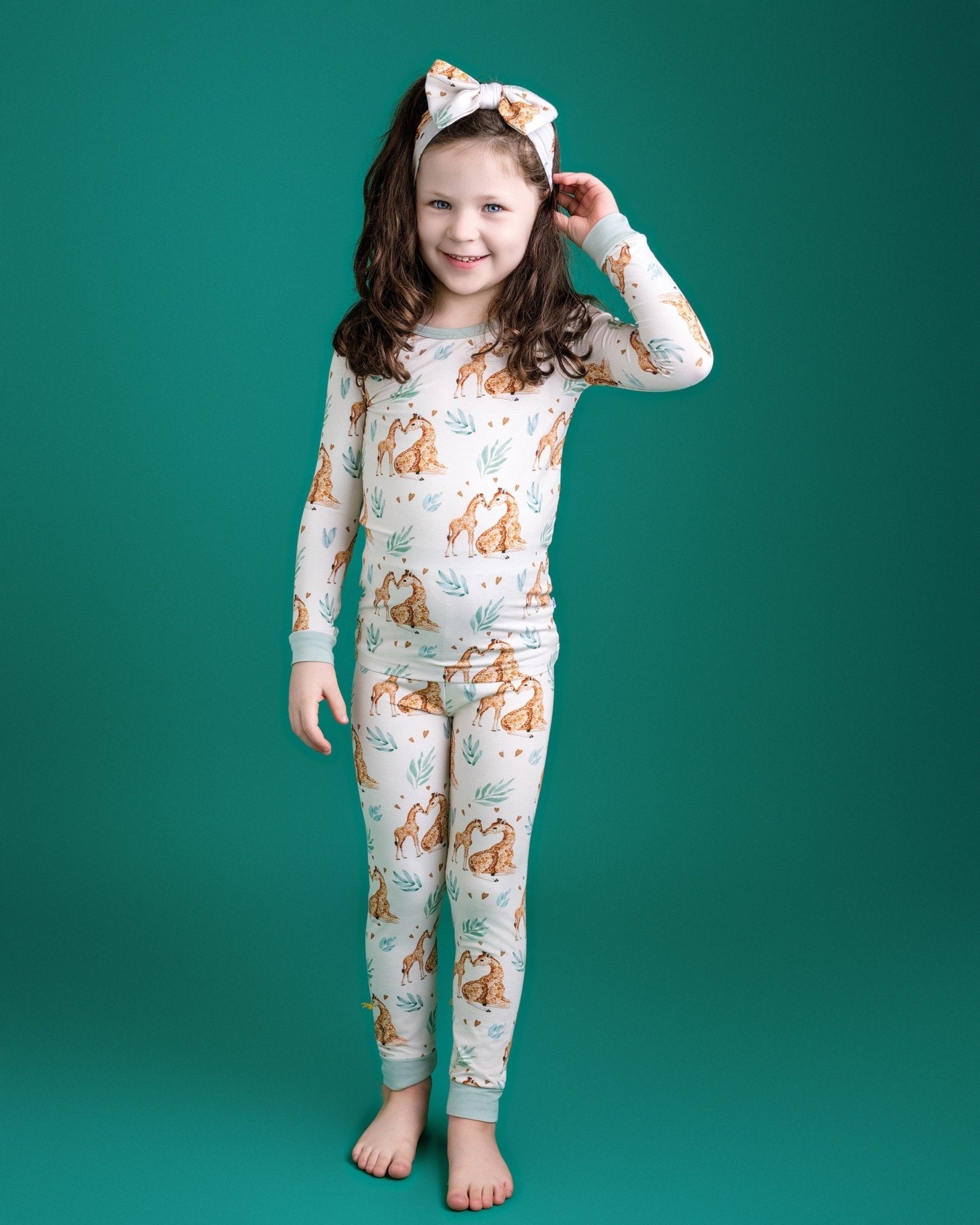 Mother's Love (giraffe) Long Sleeve Pj's
