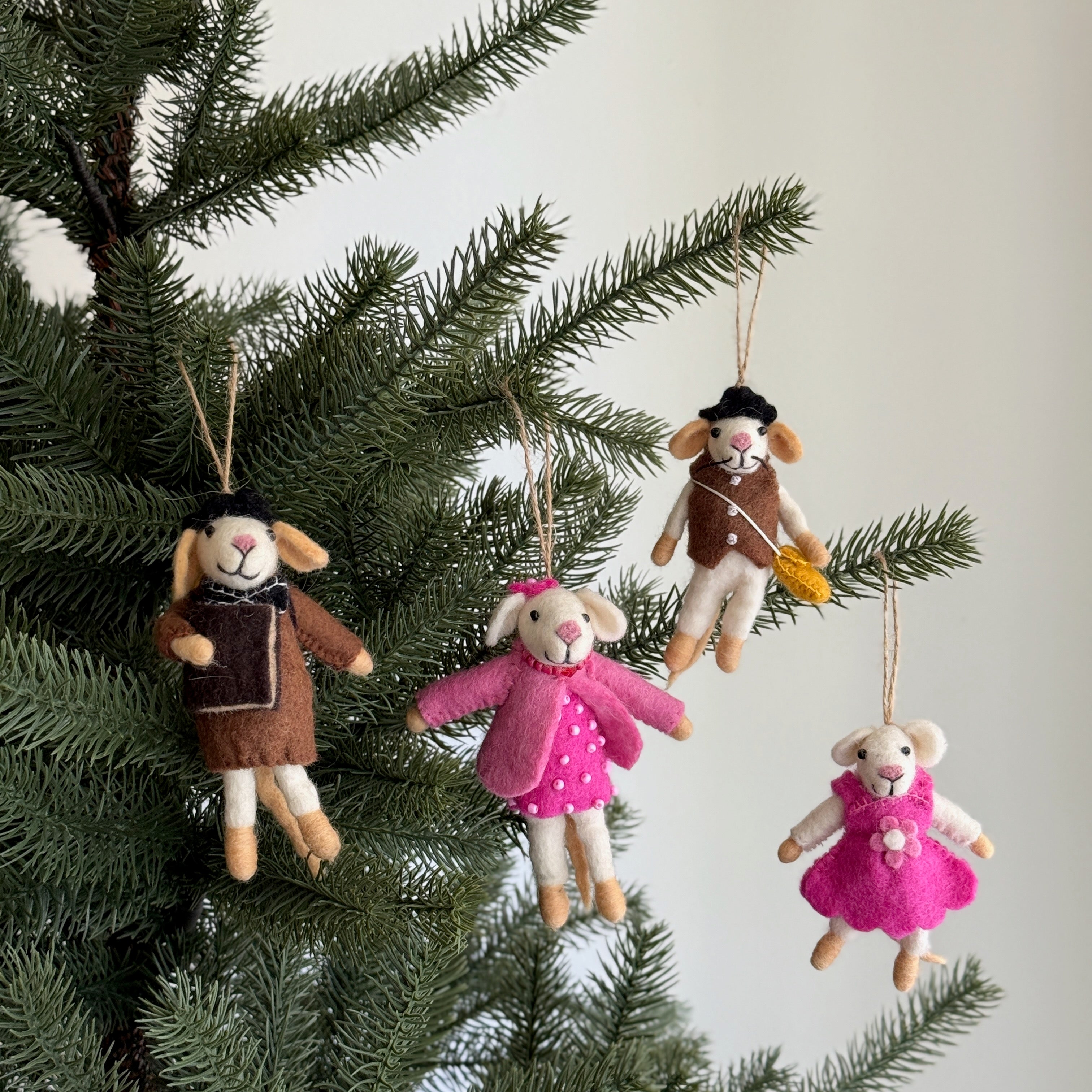 Felt Ornament - Mouse / Girl