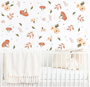 Flowers & Leaves - Fabric Nursery Wall Art Decals