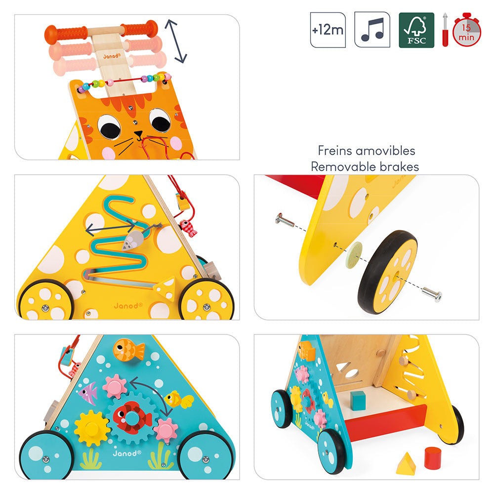 Multi-activities Cat Baby Walker