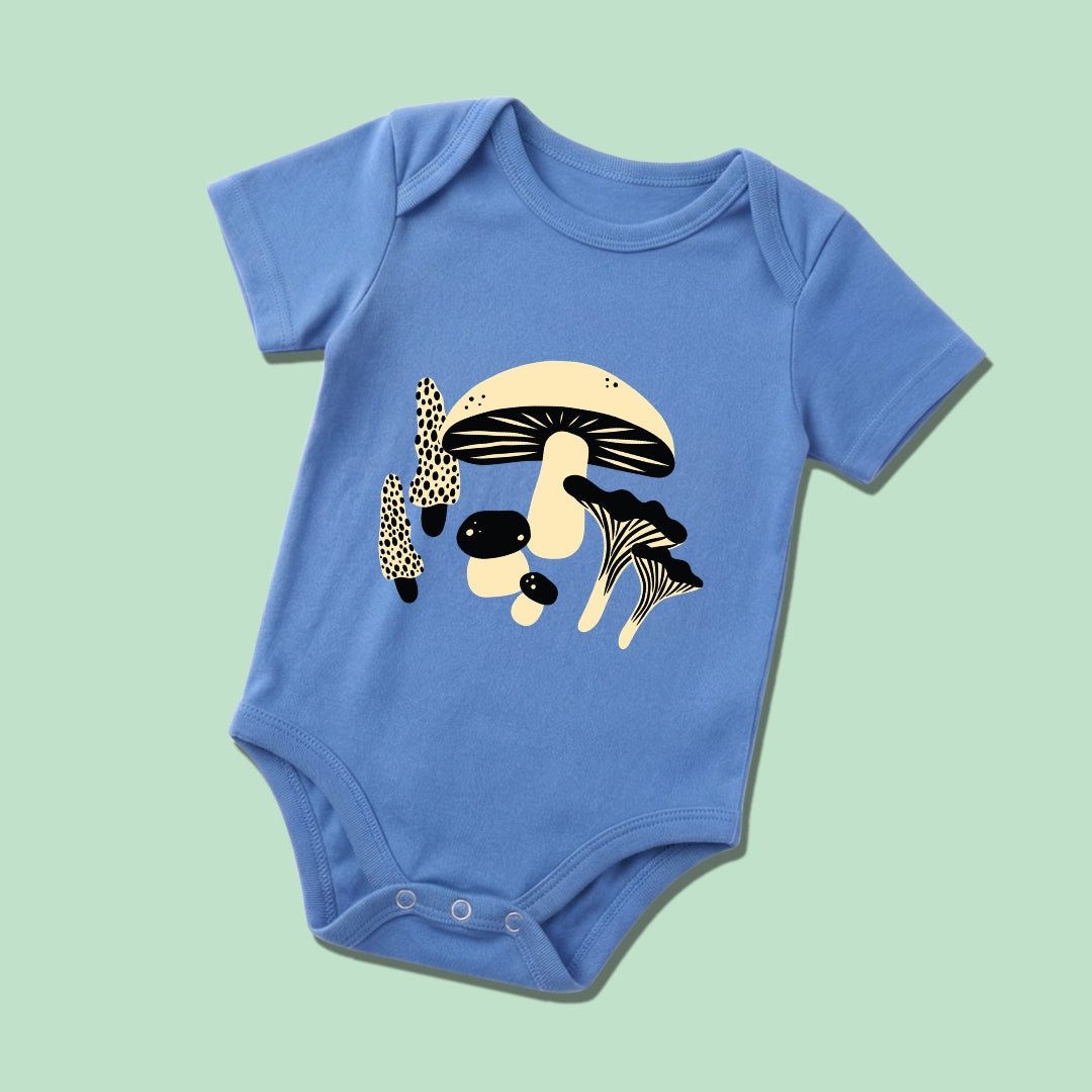 Mushroom Explorer Baby Bodysuit