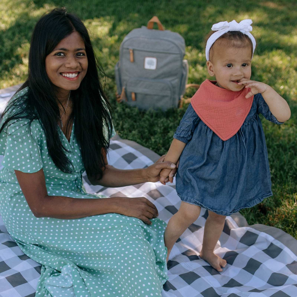 Rose Muslin Bandana Bibs Set (4-pack)