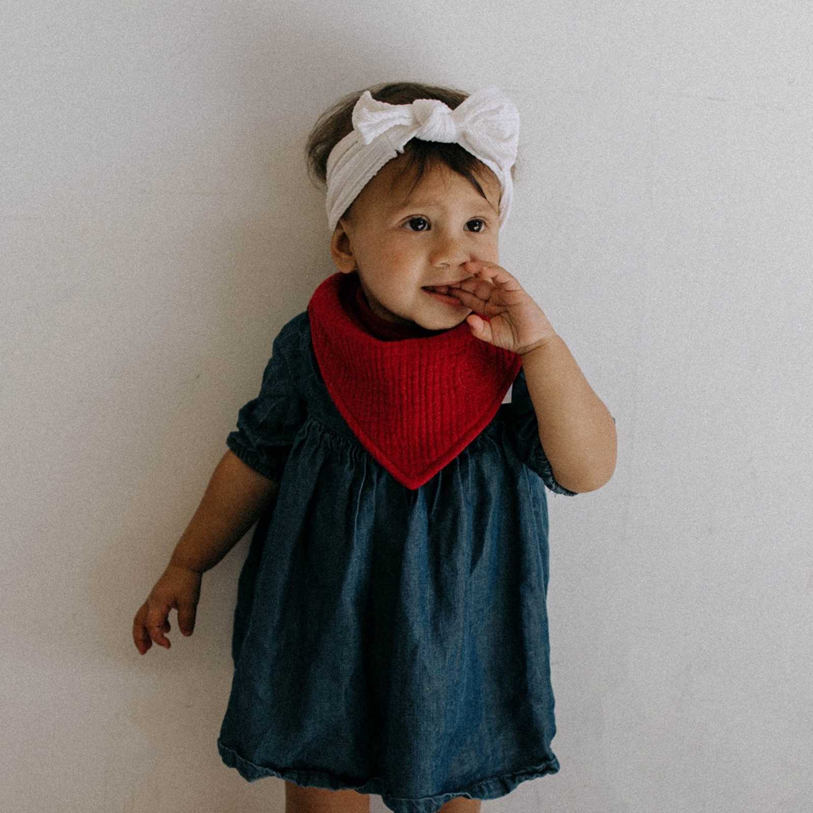 Rose Muslin Bandana Bibs Set (4-pack)