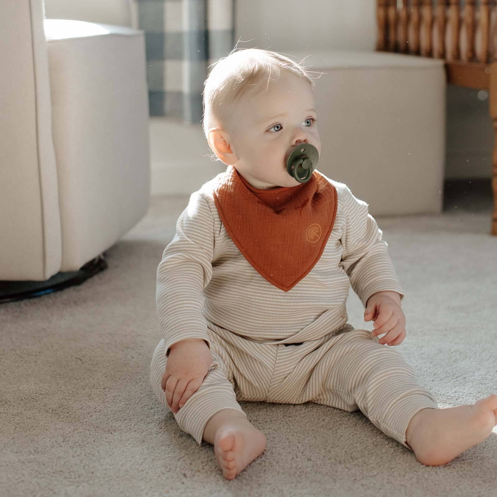 Dune Muslin Bandana Bibs Set (4-pack)